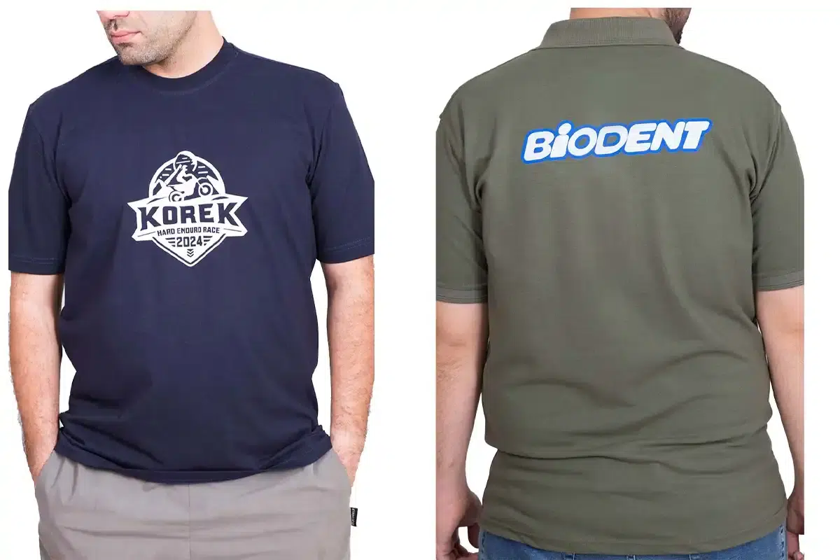 نمونه چاپ لوگو روی تی شرت بالامد