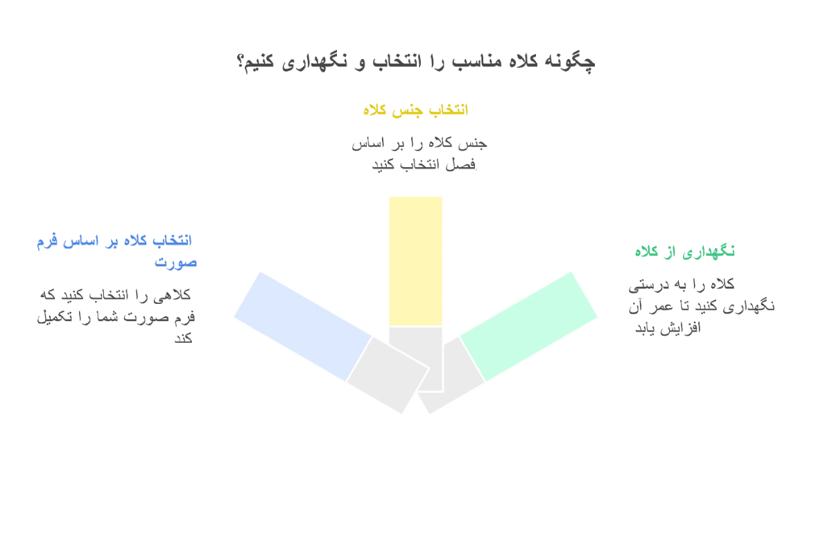 نکات انتخاب و نگهداری از انواع کلاه