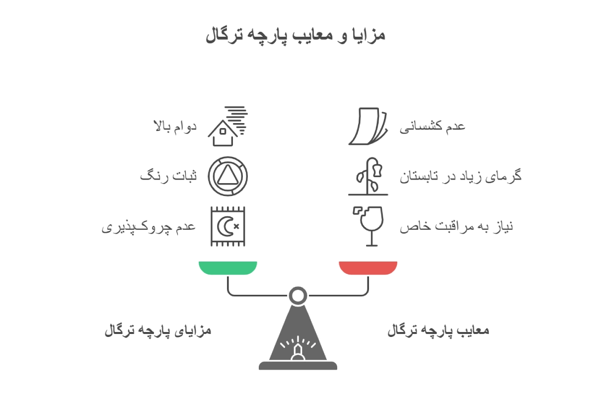 مزایا و معایب پارچه ترگال