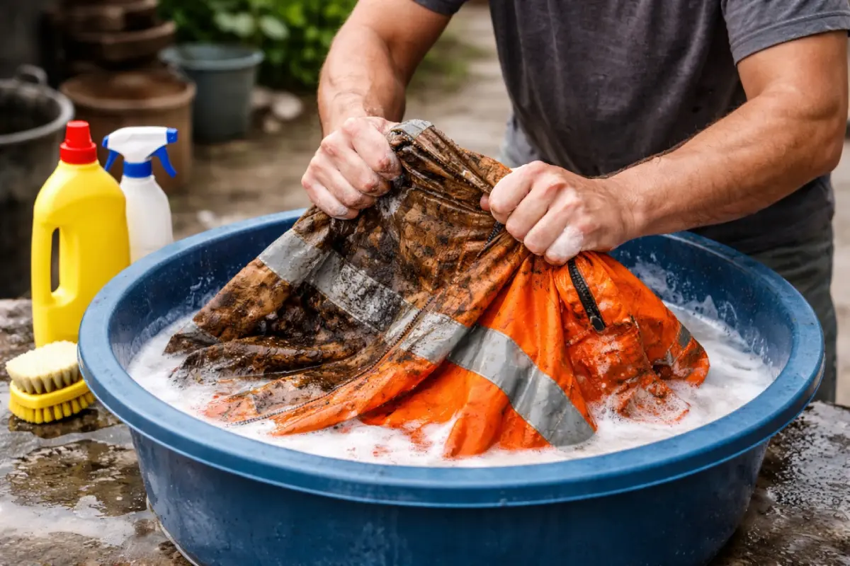 آماده سازی شستن لباس کار